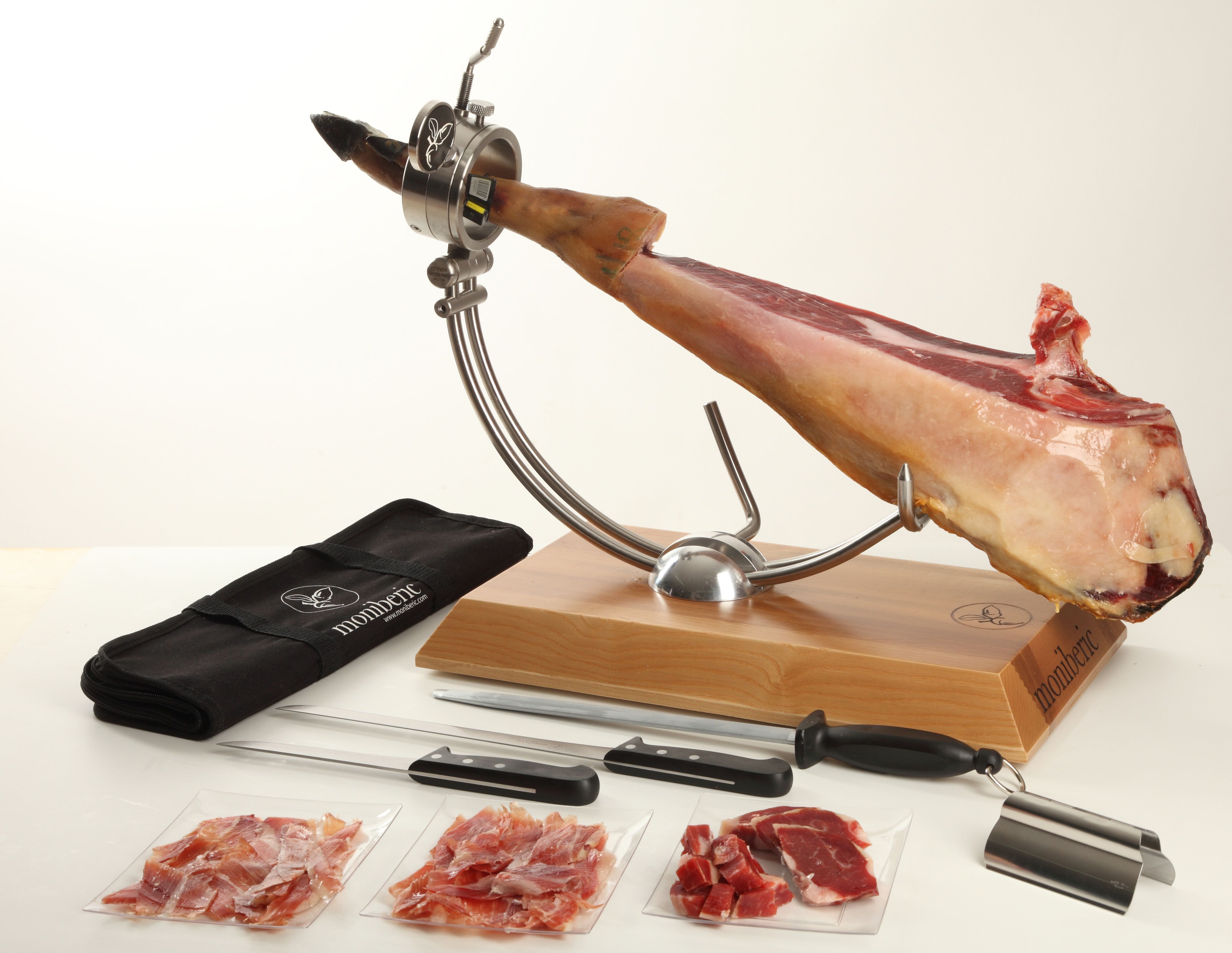 Cortando jamón corte a cuchillo