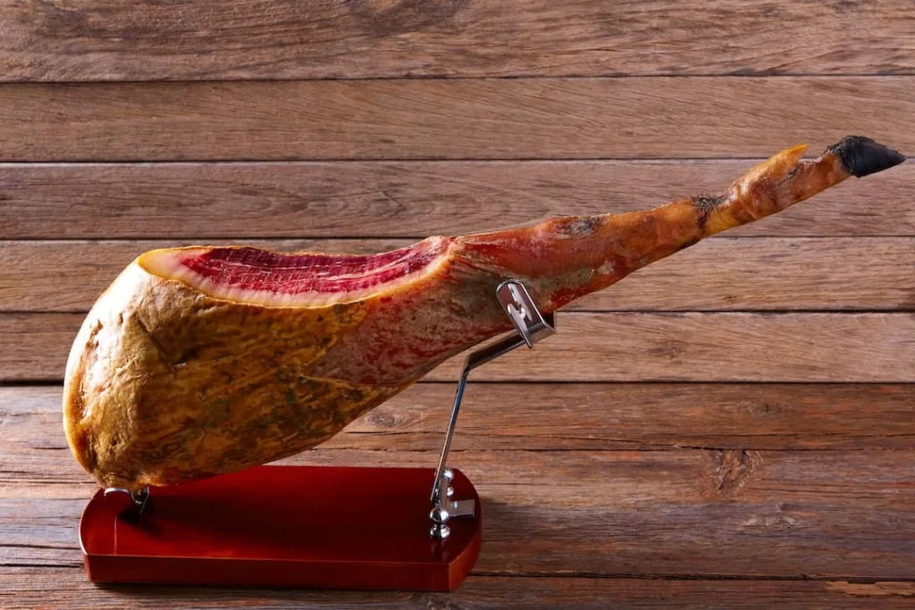 colocar jamón ibérico